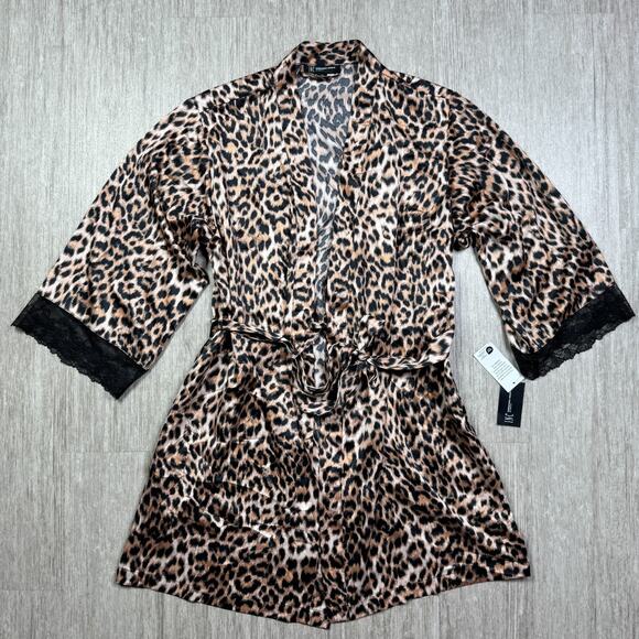 INC International Concepts Dresses & Skirts - INC International Concept Intimates Robe XS NEW Cheetah Leopard Print Wrap Tie